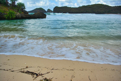 Scenic view of beach