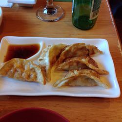 Close-up of food in plate on table