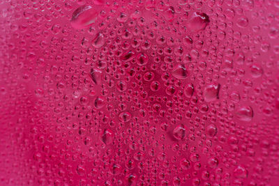 Full frame shot of pink bubbles