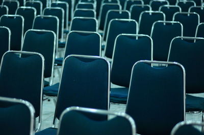 Full frame shot of empty seats