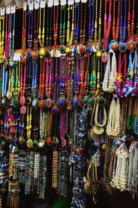 Full frame shot of multi colored candies for sale at market stall