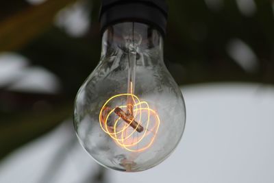 Close-up of light bulb