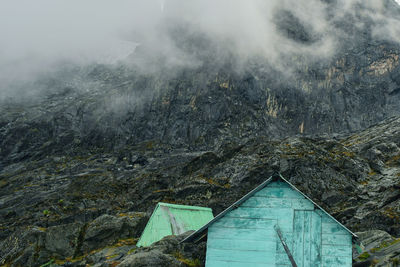 A cabin in the foggy mountains, rwenzori mountains national park, kasese district, uganda