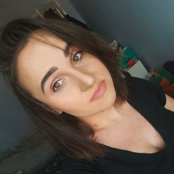 Portrait of beautiful woman at home