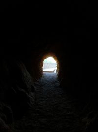 Tunnel in cave