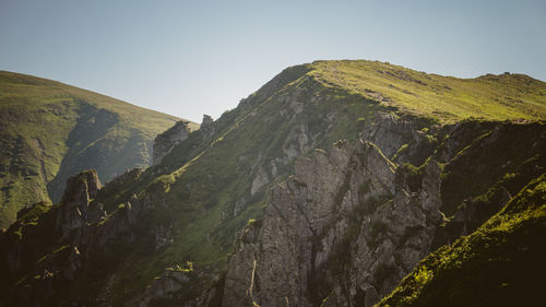 Panoramic view of landscape against clear sky