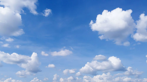 Low angle view of clouds in sky