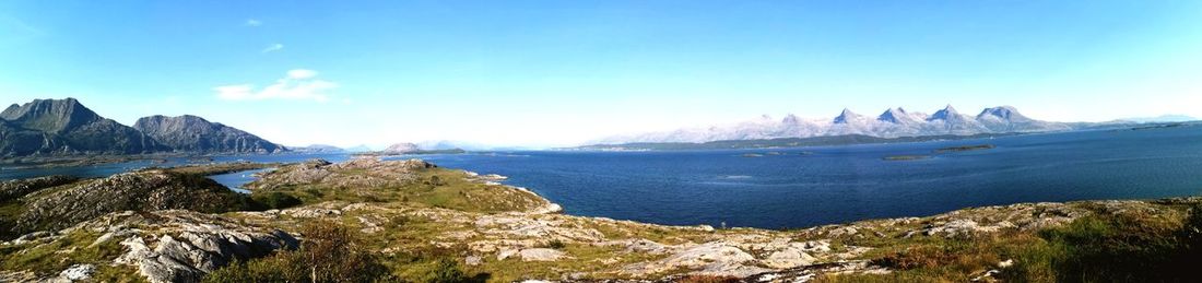 Panoramic view of sea against sky