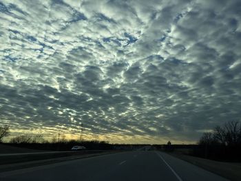 Country road at sunset