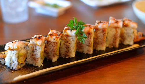 Fresh,tasty sushi roll