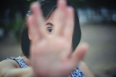 Close-up portrait of hands