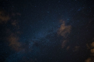 Low angle view of stars in sky