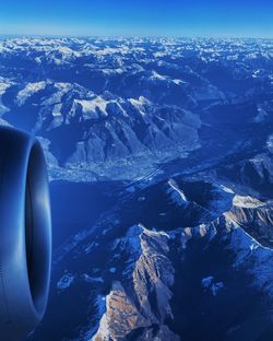 Aerial view of sea against sky