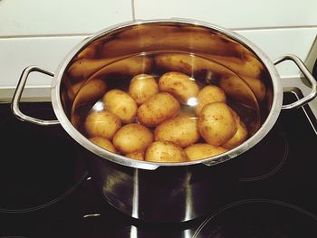 Close-up of preparing food