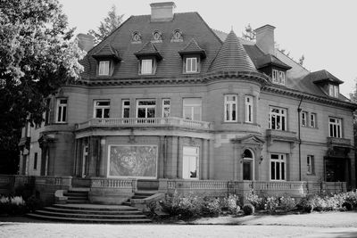 Building exterior with buildings in background