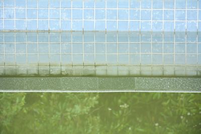 Close-up of wall in swimming pool