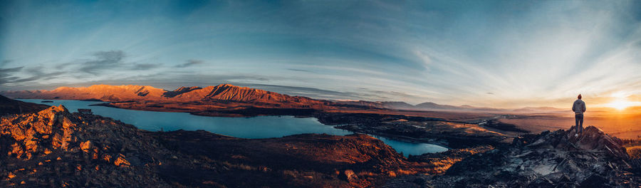 Panoramic shot of landscape against sky