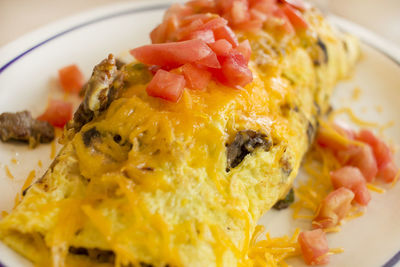 Close-up of food in plate