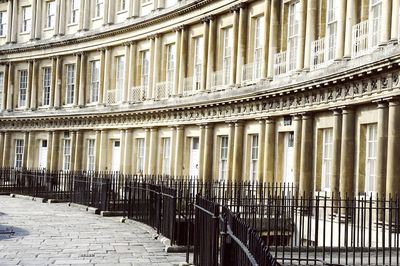 Metallic fence by royal crescent