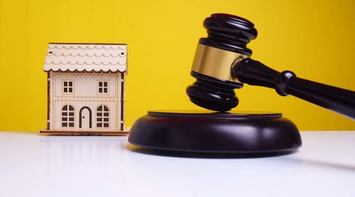 Close-up of yellow stack on table