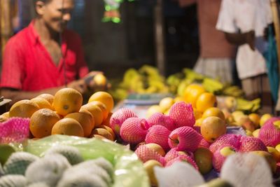 Full frame shot of fruits for sale