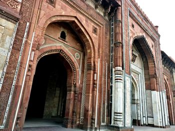 Low angle view of historical building
