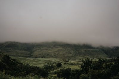 Scenic view of landscape against sky