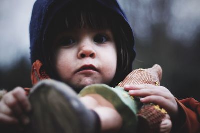 Close-up of girl