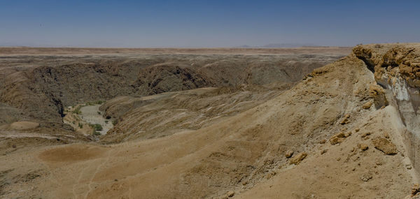 Scenic view of desert against sky