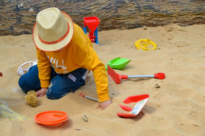 Good leisure for a child. teaching a child through play.