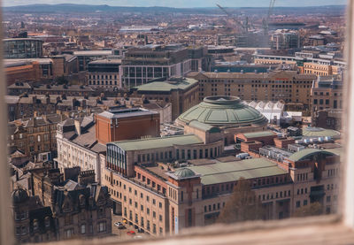 The usher hall from above in edinburgh castle taken during the day, edinburgh scotland