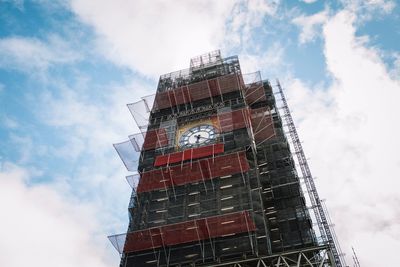 Low angle view of building against sky