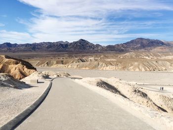 Scenic view of desert against sky