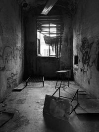 Interior of abandoned home