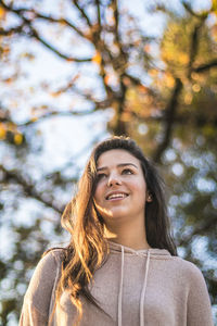 Portrait of a smiling young woman