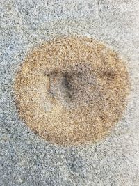 High angle view of sand
