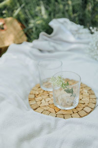 Close-up of drink on table