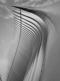 Low angle view of modern building against sky