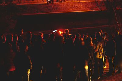 Crowd at music concert