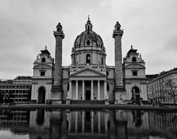 Cathedral exterior - sky and reflex