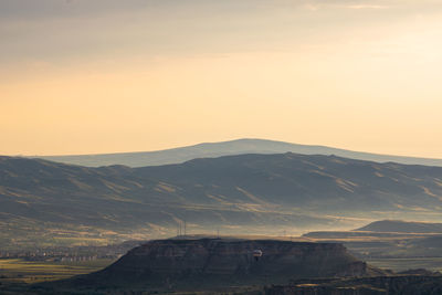 Cappadocia scene at sunrise