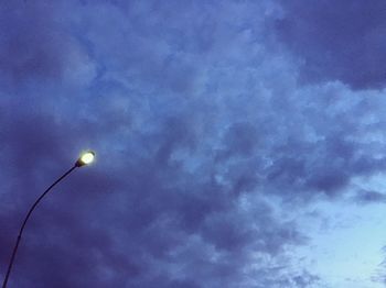 Low angle view of cloudy sky