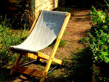 Bench in park