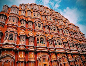 Low angle view of historical building against sky