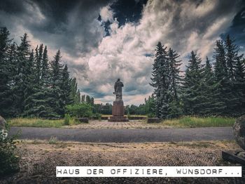 View of monument against cloudy sky