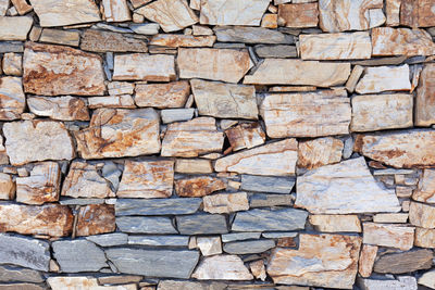 Full frame shot of stone wall