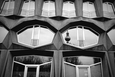 Reflection of fernsehturm on building window