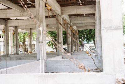 Interior of abandoned building