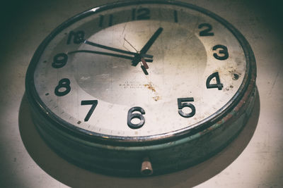 Close-up of clock