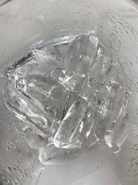 Close-up of ice crystals